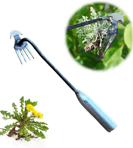 Rootmaster™ 4-In-1 Weeding Tool – Conquer Weeds with Steel Power & Precision!